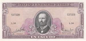1 Escudo Chile p135A b-2